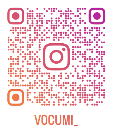 Scan to follow vocumi on Instagram